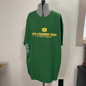 John Deere Green With Yellow Logo Farmer Thing Mens T Shirt Size XL